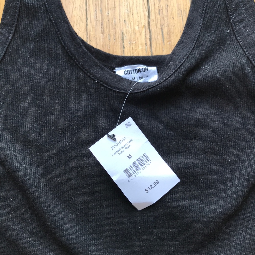 Black Ribbed Tank - Picture 2 of 3